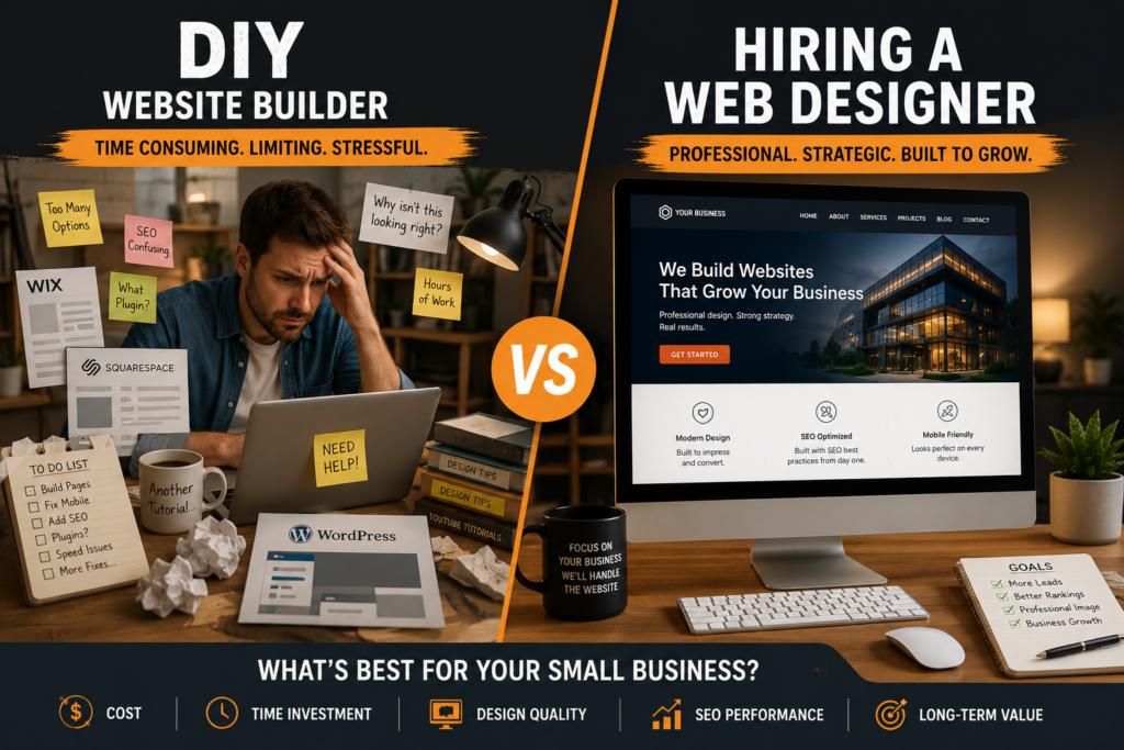 DIY Website Builder vs Hiring a Web Designer